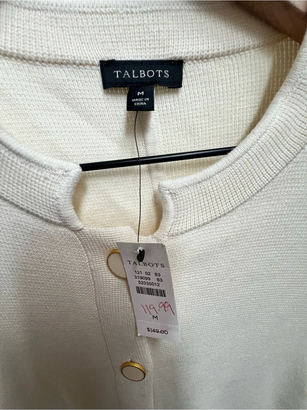 New Talbots Knit Stretch Banded Collar  Sweater Jacket Pocket Minimalist Luxury